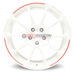 Picture of RAYS VOLK RACING ZE40 RW LIMITED - 18X9.5 +44 5X100 DASH WHITE/REDOT