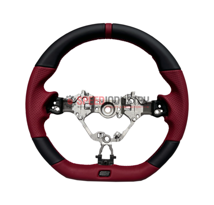 Picture of Rexpeed GR86 / BRZ 2022+ Black+Red Leather Steering Wheel