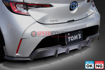 Picture of TOMS Racing No-Exhaust Rear Bumper Diffuser - 2019+ Corolla Hatchback