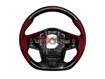 Picture of Rexpeed Supra 2020+ Carbon Fiber Red Leather Steering Wheel-Gloss / Matte