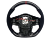 Picture of Rexpeed Supra 2020+ Carbon Fiber Suede Red Steering Wheel-Gloss / Matte