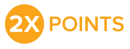 2x Reward points 